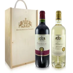 Royal Collection Shop Buckingham Palace Claret & Reserve Blanc Wine Gift Set* Wine & Spirits