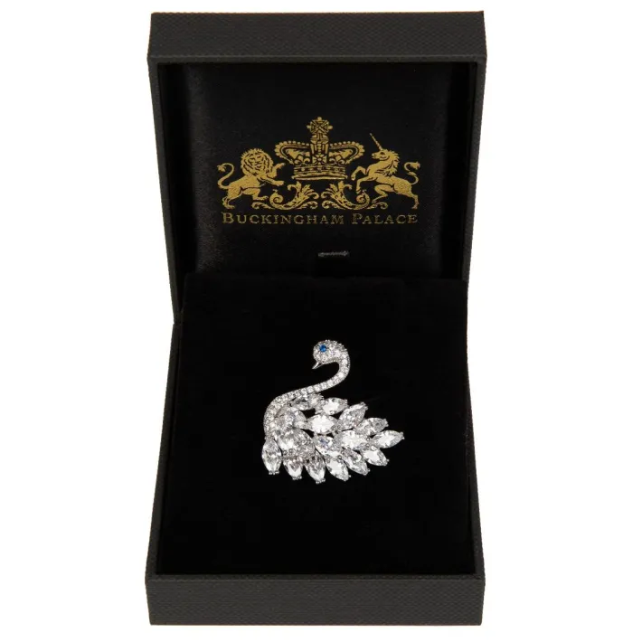 Royal Collection Shop Crystal Swan Brooch* Brooches