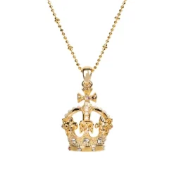 Royal Collection Shop Gold Crown Necklace* Necklaces