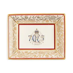 Royal Collection Shop The King'S 75Th Birthday Limited Edition Red Tray* His Majesty The King'S 75Th Birthday