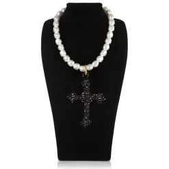Royal Collection Shop Vicki Sarge Black Cross Necklace* Vicki Sarge