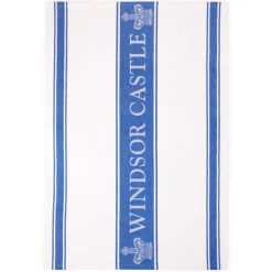 Royal Collection Shop Windsor Castle Blue Waffle Tea Towel* Breakfast Table